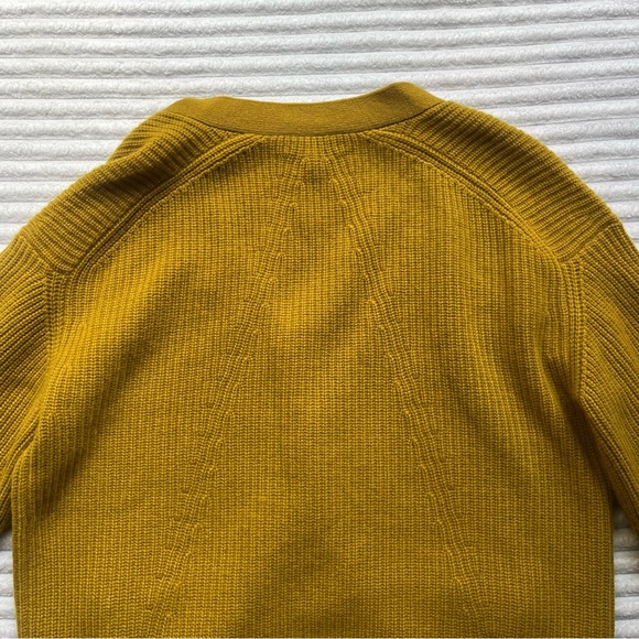 Rag & Bone Cashmere Mustard Yellow Cardigan - Picture 7 of 10